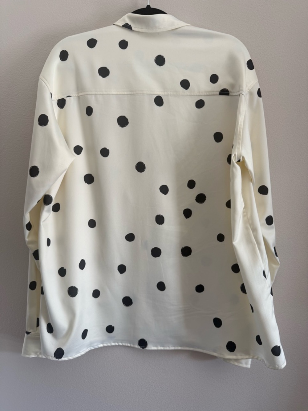 MIMI Women's Black and White/Ivory Polka Dot Button-Up Shirt And Pants Set - Picture 5 of 9